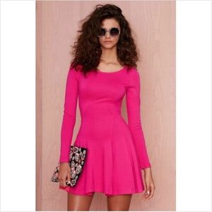 Nasty Gal Hot Pink Mini Dress